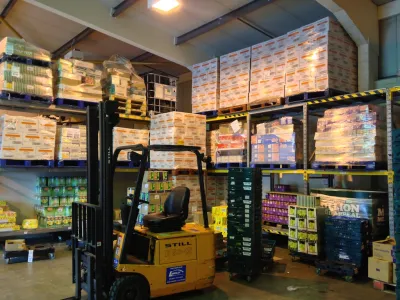 FareShare Yorkshire Warehouse Forklift